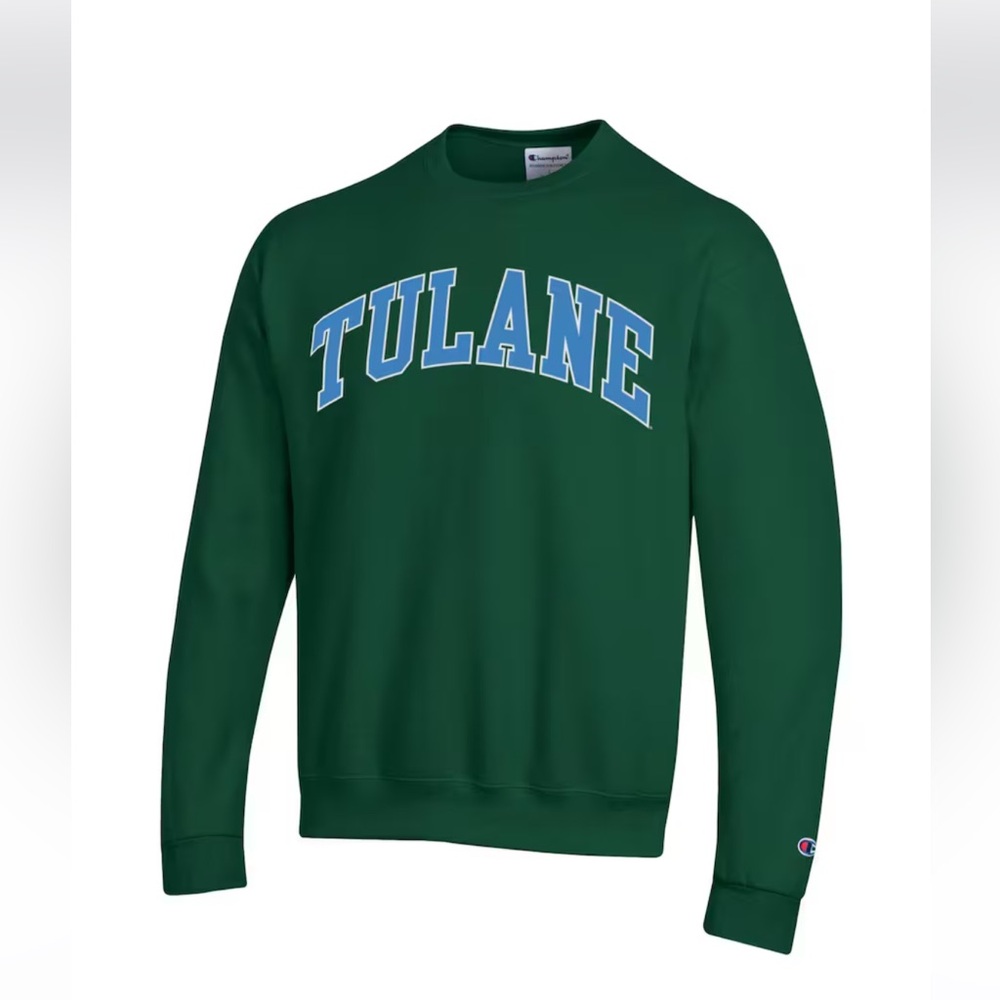 Champion Green Tulane Sweatshirt